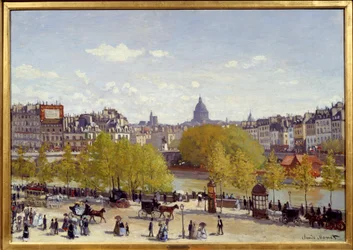 De Quai du Louvre in Parijs in 1867