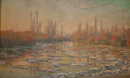 Les glacons ou debacle sur la Seine (olieverf op doek)