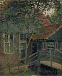 Voetbrug in Zaandam, 1871