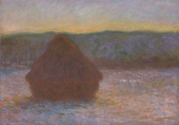 Stapel Tarwe (Dooi, Zonsondergang)