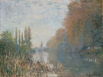 De oevers van de Seine in de herfst