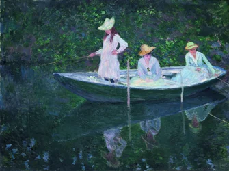 De boot in Giverny - In Noorse dracht