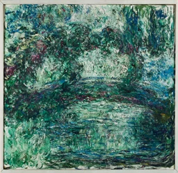 De Japanse brug bij Giverny (olieverf op doek)