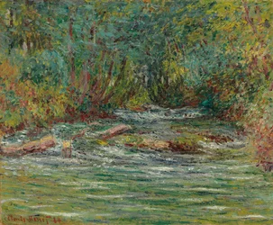 De Rivier Epte bij Giverny, Zomer