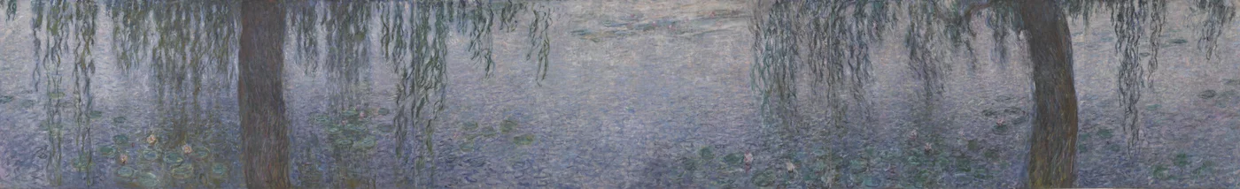 De waterlelies - heldere ochtend met wilgen, 1914-1926