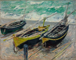 Drie vissersboten, 1886