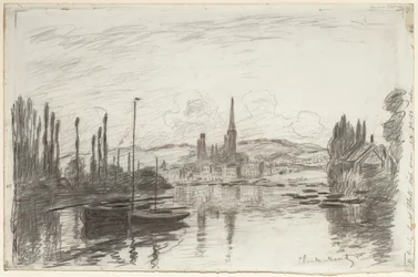 Gezicht op Rouen