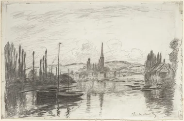 Uitzicht op Rouen, 1883
