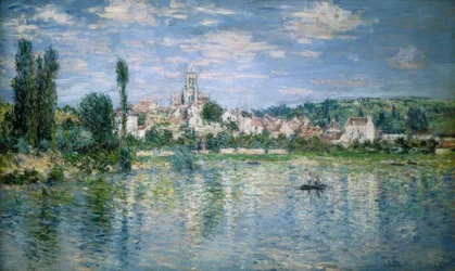 Gezicht op Vétheuil, zomer
