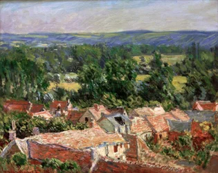 Uitzicht op het dorp Giverny