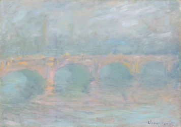 Waterloo Bridge, Londen, bij zonsondergang, 1904