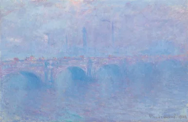 Waterloo Bridge, effet de brouillard