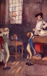 Dotheboys Hall, frontispice uit 