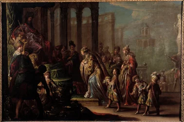 Salomo en de Koningin van Sheba ook wel Esther voor Assuerus 1e genoemd