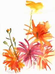 Goudsbloemen en andere bloemen, 2004