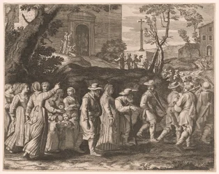 De trouwstoet, plaat 15 uit Pastorales