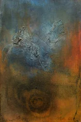 Abstract: Blauw-oranje werveling