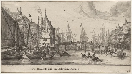Verschillende schepen en zichten van Amsterdam, Deel II: De Gelderse Kade en Schreierstoren