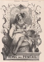 Titelpagina voor de Revue de Peintres, 1835