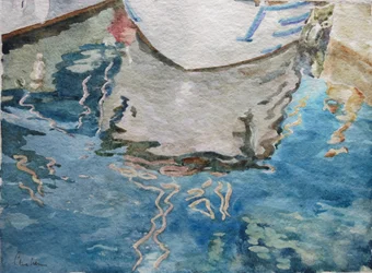 Kroatische weerspiegelingen, 2011 (aquarel)