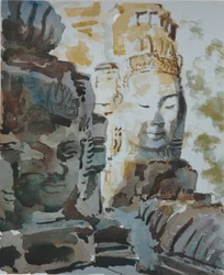 De bajon - Liefdevolle vriendelijkheid, 2000 (aquarel)