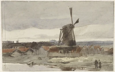 Zaagmolen aan het water
