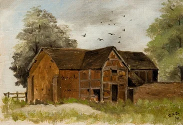 Schapenkooi Schuur Kapel Huis Boerderij, 1891