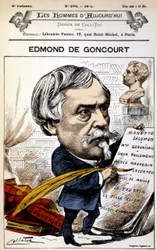Edmond de Goncourt - door Coll-Toc, in Les Hommes d