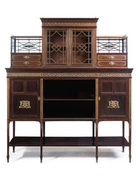 Laat-Victoriaanse ingelegde zijtafel