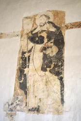 Muurschildering Santo Domingo de Guzman, XVIII eeuw, Klooster van Santo Ecce Horio, Barichara, Colombia