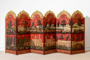 Biombo met uitzichten op Mexico-Stad