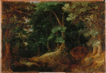 Boslandschap (schilderij op doek)