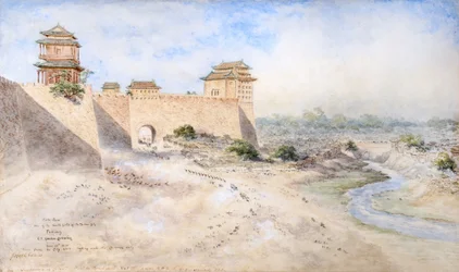 Hata Men. Een van de Zuidelijke Poorten van de Tartaarse Stad, Peking 1879