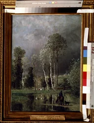 De voortgang van de storm