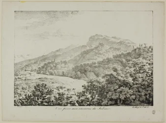 Uitzicht genomen in de regio van Subiaco, van Uitzichten op Italië