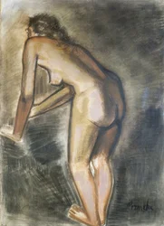 Staand naakt, door Constant Permeke (1886-1952). België, 20e eeuw.