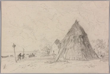 Landschap met Hooibergen