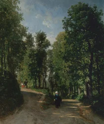 Weg in het bos, midden jaren 1840