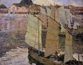 Boten (olieverf op doek)