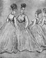 Vier Dames, 19e eeuw, 1930