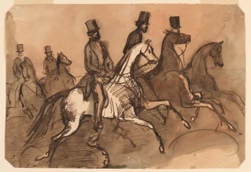 Mannen te paard
