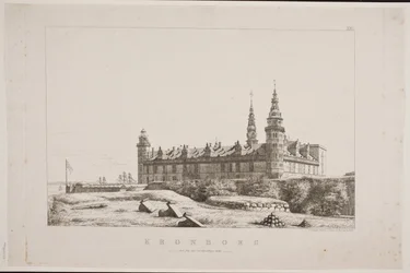 Deens: Kronborg gezien vanaf de noordwestkant