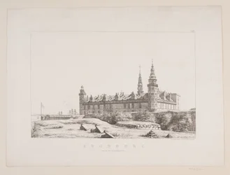 Deens: Kronborg gezien vanaf de noordwestkant