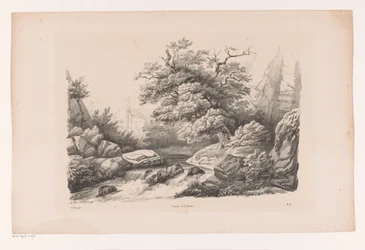 Rotslandschap met beek