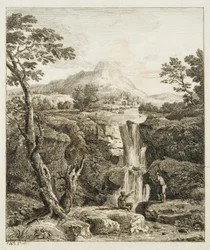 Landschap met Waterval