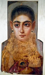 Koptische kunst: jonge vrouw genaamd 