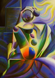 Abstracte figuur: reflectie