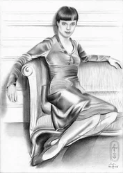 Elegante vrouw in een pose