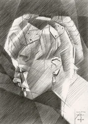 Geometrisch profielportret