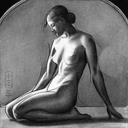 Serene naaktstudie